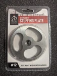 #12 Stainless Steel Stuffing Plate 217 Grilling Company #1A-EG112 Meat Grind. Fixed Price $8.99.