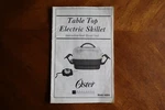 Oster Electric Skillet Frying Pan # 4859 Instruction Book Manual Recipes Cook. Fixed Price $8.00.