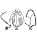 Stainless Steel Stand Mixer Attachments 3-PIECE For Kitchenaid 7 Qt Tilt Head.... Fixed Price $66.41.