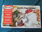 Vintage Rival Electric Meat Food Grinder Chopper 2275 W/ Sausage Stuffer -. Fixed Price $55.55.