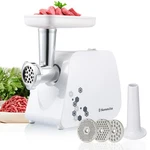 Sunmile Electric Meat Grinder And Sausage Maker - 1HP 1000W Max White. Fixed Price $72.50.