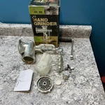 Chard #8 Meat Hand Grinder, Heavy Duty Cast Iron With 3 Sausage Nozzels. Fixed Price $27.68.