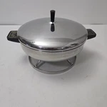 Farberware 10.5 Inch Buffet Server Electric Fry Pan Model 305 -a Stainless Vtg. Fixed Price $39.95.