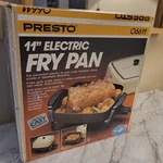 Vintage Presto 11" Electric Fry Pan 06611 Heavy Cast Aluminum New Box 1982. Fixed Price $44.99.