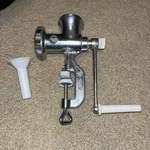 Manual Meat Grinder - Hand Crank Aluminum Alloy Home Use Mincer Brand New. Fixed Price $45.00.