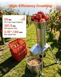 1100W Electric Apple Crusher 164KG/H Fruit Grinder Cider Press Machine. Fixed Price $570.99.