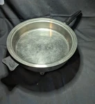 West Bend Lifetime Ss 11" Electric Skillet Fry Pan 7905E No Lid Cord. Fixed Price $20.00.