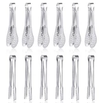 12 Pack Premium Small Serving Tongs, Dmoera Mini Inch, 5.2 Silver. Fixed Price $22.70.