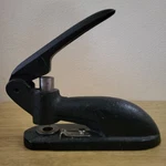 Vtg Hand Lever Rabbit Punch Press W/ Adjustable Margin Guide Black Cast Iron. Fixed Price $69.99.