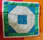 Gees Bend Quilt Top Outsider Art Wall Hanging Colorful African American Signed. Fixed Price $1058.68.
