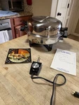 Vtg Webalco Liquid Core Electric Skillet 17884 W/ Power Probe Manual West Bend. Fixed Price $125.00.