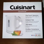 Cuisinart Electric Quickettle, CK-5W. Discontinued Model. New Box.. Fixed Price $62.00.