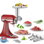 Gvode Stainless Steel Meat Grinder Attachment For Kitchenaid Stand Mixer Food. Fixed Price $164.98.