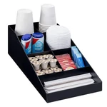 Coffee Station Organizer 7 Compartment Bar Sugar Creamer Cup Tea Kitchen Counter. Fixed Price $32.65.