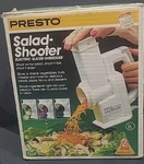 Presto 02910 Saladshooter Electric Food Slicer Shredder, Open Box.. Fixed Price $17.95.