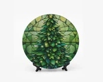Bone China Christmas Plates New 10 Dinner Set. Fixed Price $59.95.