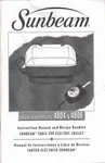 Sunbeam Table Top Electric Skillet Models 4804 & 4806 Instruction Manual And. Fixed Price $14.00.