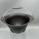 Nordic Ware Small 1QT Cast Aluminum Bean Pot Black Caldron W/bale Handle.. Fixed Price $9.99.