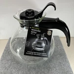 Schott Glass Whistling Tea Kettle Label Trivet Clear 12 Cup Pot Medelco New. Fixed Price $29.87.