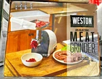 Weston No. 5 Electric Meat Grinder And Sausage Stuffer White (82-0301-W). Fixed Price $87.40.