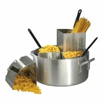 Winco Commercial 20 Qt Heavy Duty Pasta Cooker Aluminum 4 Stainless Steel Insets. Fixed Price $179.99.
