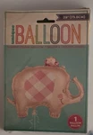 Unique Floral Pink Elephant Girl Baby Shower 29" Mylar Foil Balloon New Nip. Fixed Price $9.00.