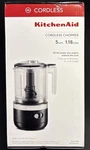 New Kitchenaid 5-CUP Mini Food Chopper Cordless KFCB519BM, Matte Black. Fixed Price $49.95.