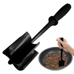 Auvotuis Meat Masher, 5 Curve Blade Hamburger Chopper, Heat 11 In, Black. Fixed Price $12.20.