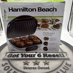 Hamilton Beach 25371 Indoor Grill Electric Countertop 1200 Watts. Fixed Price $65.99.