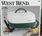 Vintage West Bend 12 Electric Skillet 72062 Nib Retro Green And White. Fixed Price $24.00.