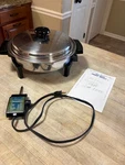 Lifetime Electric Skillet Cat No 27906 Custom Designed W/ Lid & Probe Clean. Fixed Price $75.00.