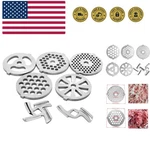 7 Piece Stainless Steel Meat Grinder Plates & Blades For Food Chopper .... Fixed Price $27.29.