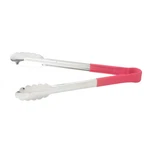 New Winco Tongs Stainless Steel Red Color Coded Non Slip Handle UT-9HP-R. Fixed Price $12.49.