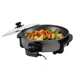 113 Sq. In. Black Electric Skillet With Nonstick Coating, Frying Pan Temper. Fixed Price $25.81.