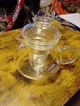 Primula Borosilicate Glass Blossom Teapot Leaf Infuser.. Fixed Price $15.00.