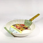Authentic Kitchen 9.5IN Frying Pan / Skillet Non-stick Ivory + Gold Cookwar. Fixed Price $36.29.