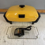 Vintage West Bend Fall Harvest Electric Skillet Non Stick Immersible Dome Tested. Fixed Price $48.99.