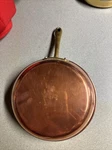 Philippe La France 8 Vintage Cooper Skillet With Copper Handle. Fixed Price $50.00.