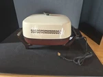 Vintage West Bend Completely Immersible Electric Skillet Beige/brown 12". Fixed Price $59.99.