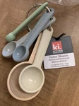 Kitchen Innovations Zeal Silicone Beechwood Measuring Spoons Eco Perfect Measure. Fixed Price $12.00.