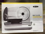 Bella Electric Food Meat Slicer Stainless Steel 13753 (FS-9001A) New Box. Fixed Price $59.47.