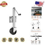 Durable 2000LB Swivel Trailer Jack, 12" Lift, Alloy Steel, Easy Crank Operation. Fixed Price $94.49.
