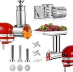 Durable Meat Grinder & Slicer Shredder Attachments Set For Kitchenaid Mixers,dis. Fixed Price $187.38.