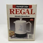 Regal Poly Hot Pot 5 Cup Electric Warmer Server K7427WH New Sealed Flower Usa. Fixed Price $33.99.