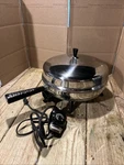 Vtg Farberware Electric Skillet Fry Pan B310-B Stainless Steel 12" Clean & Works. Fixed Price $47.00.