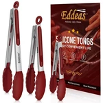 Eddeas Tongs For Cooking - 7,9 And 12 Inch Kitchen With Silicone Tip,hea.... Fixed Price $24.99.