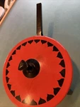 Vintage Mcm Hoover Model B3001 Fry Pan 8.5 Retro Orange Lid. Fixed Price $25.00.