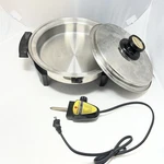 Kitchen Craft West Bend 11" Liquid Core Electric Skillet Frying Pam With Lid. Fixed Price $44.99.