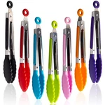 Mr.ev 7PACK Kitchen Tongs Set 7INCH Color Mini Small Food With Stainless. Fixed Price $15.82.