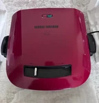George Foreman 5-SERVING Grill Removable Plates Red GRP2841R New Open Box. Fixed Price $59.99.